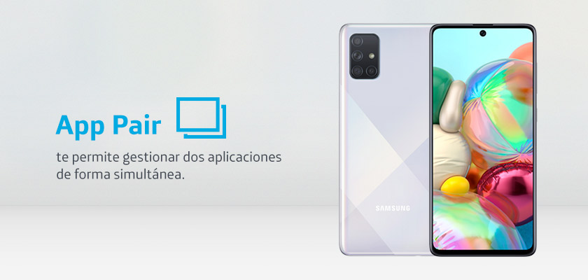 Samsung Galaxy A71 Negro detalle 2