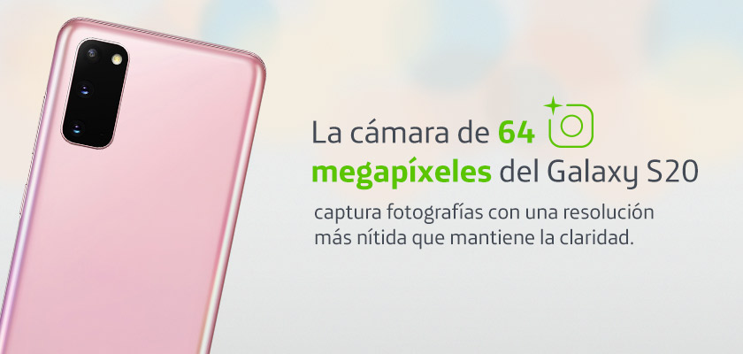 Samsung Galaxy S20 128GB Rosa detalle 1