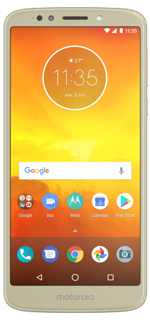 Motorola E5 16 GB Dorado Frontal